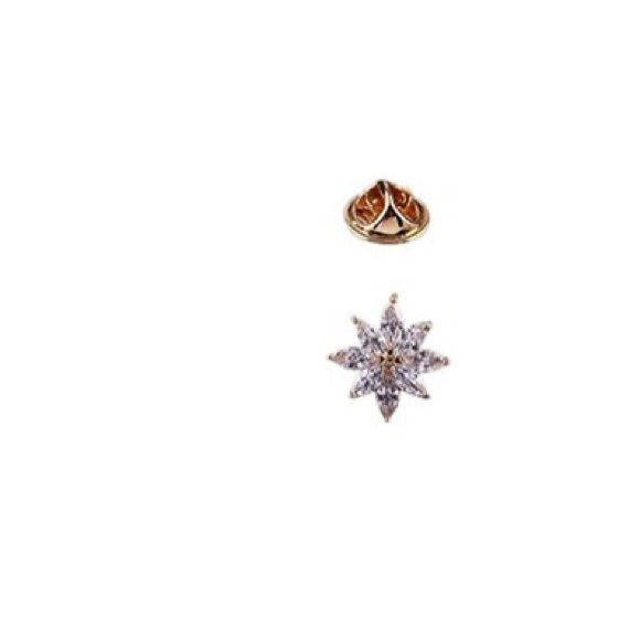 Copper Geometric Style Pin Small Brooch Popular Personality Star - Picture 7 of 8